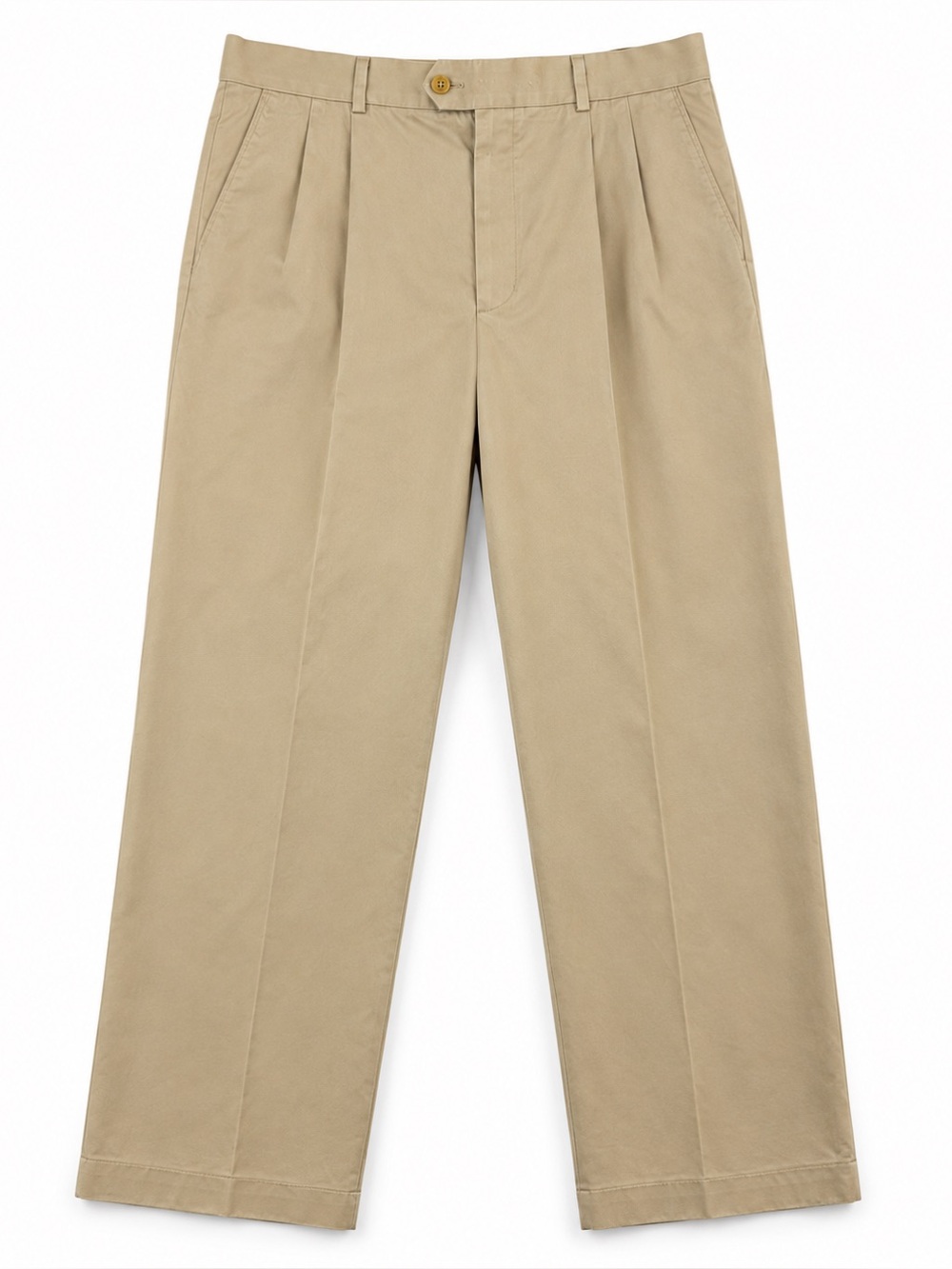 John W. Nordstrom Pleated Khaki Chino Pants - Light Tan
